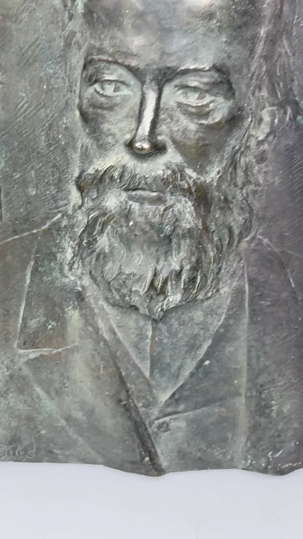 Scottish Timeless Legacy Portrait James Gordon 1824-1901 Bronze Sculpture Panel - 2