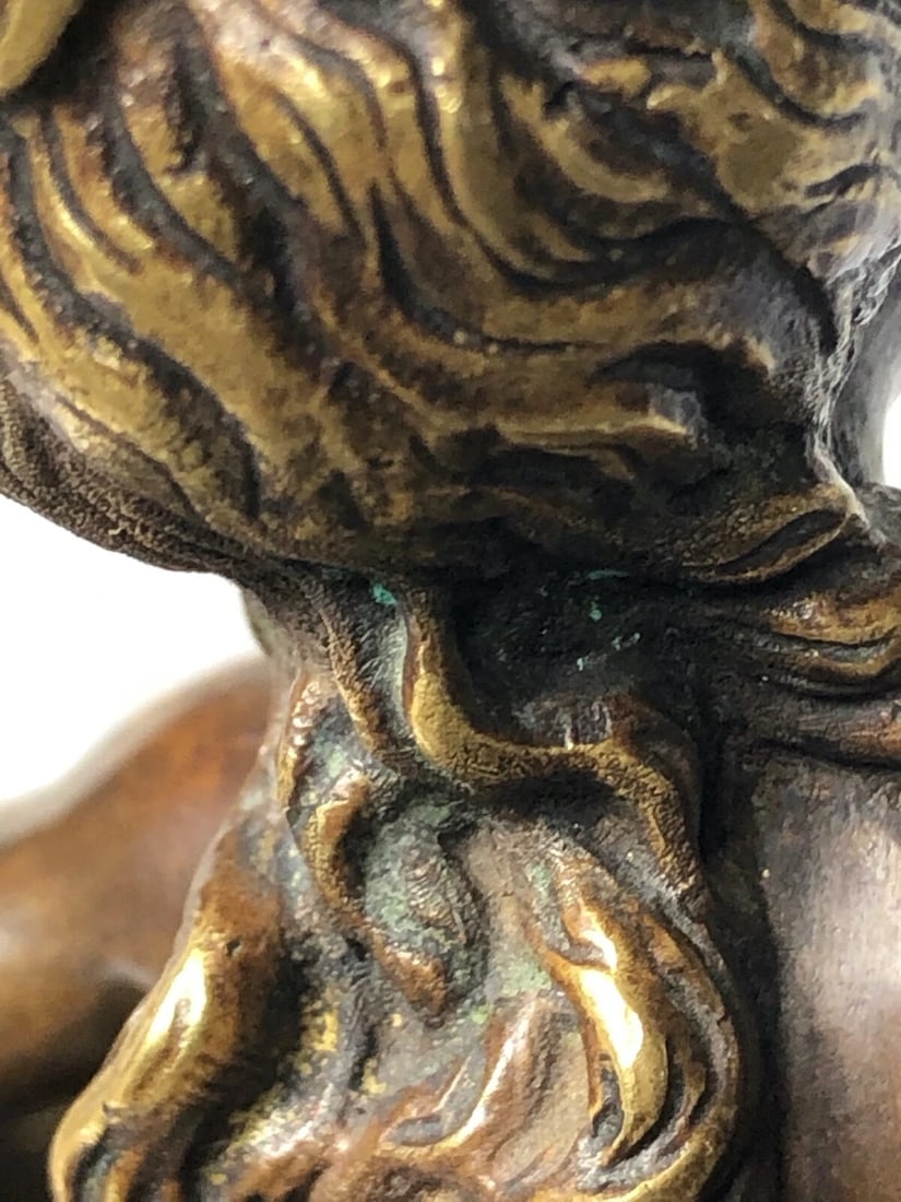 19th Century Girl Carrying Flower Baskets Sculpture Signed Auguste Moreau - 12