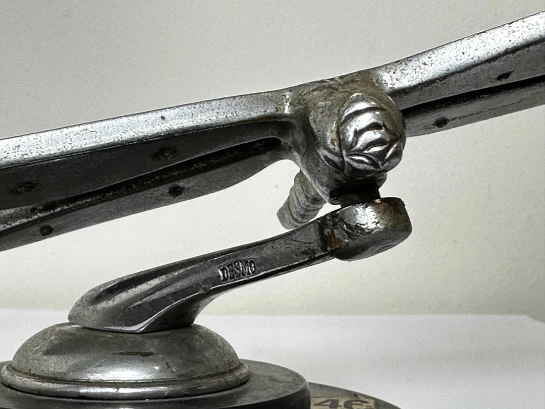 British Small Rare Art Deco Desmo Circa 1934 Dragonfly Car Mascot Sculpture - 7