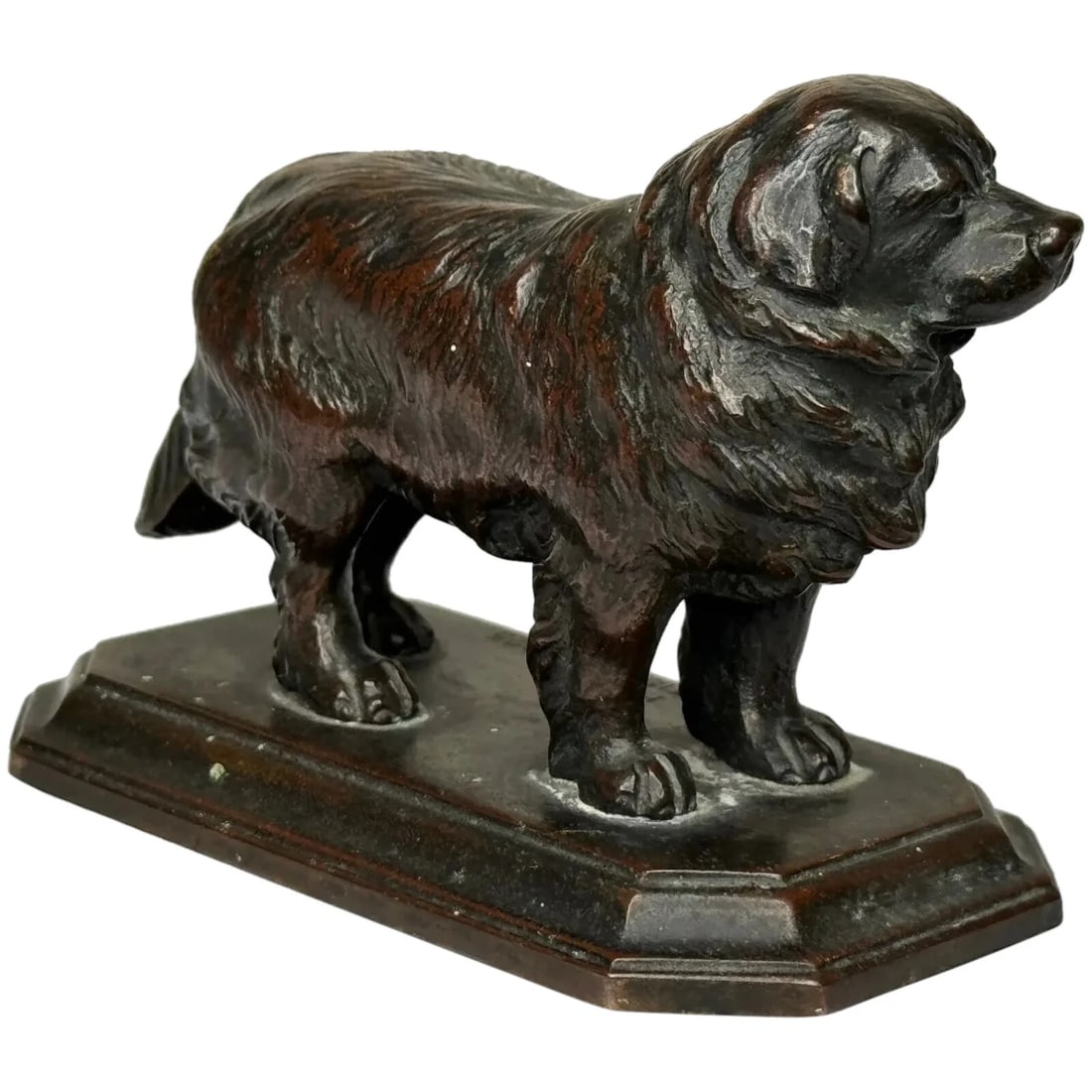 Art Deco Tribute Newfoundland Rescue Reuben Decker's Dog Bronze Sculpture (1 of 20)