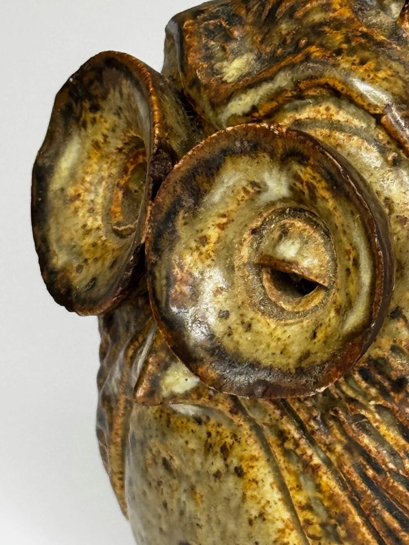 Owl Bird Surrealist Inspired Studio Pottery Sculpture - 13