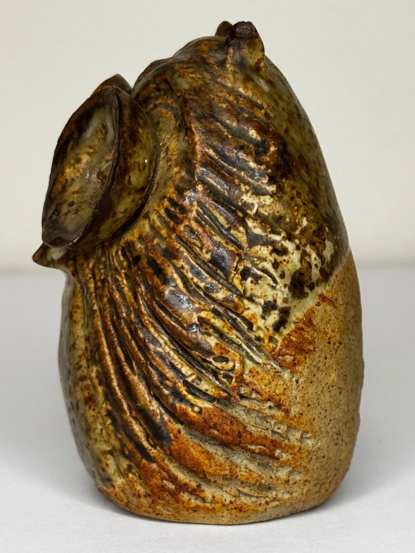 Owl Bird Surrealist Inspired Studio Pottery Sculpture - 15