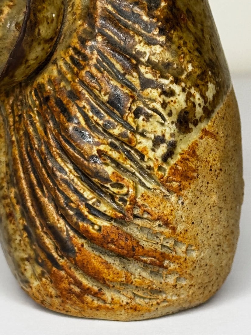 Owl Bird Surrealist Inspired Studio Pottery Sculpture - 16