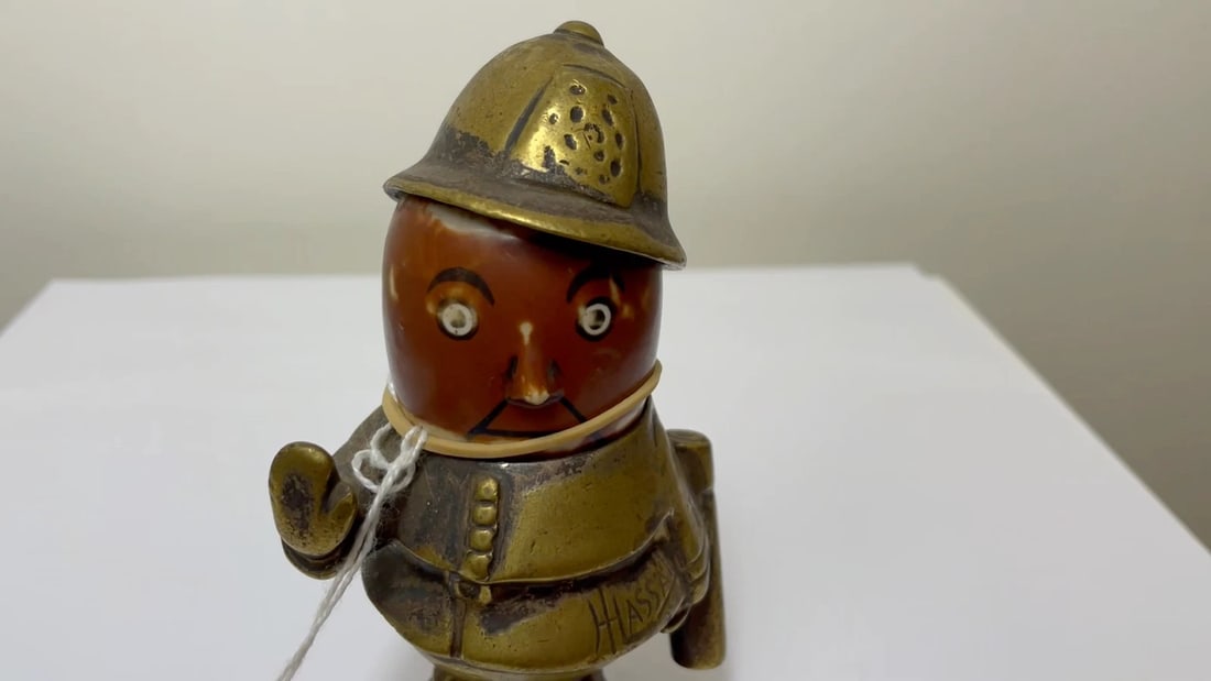 Fine Antique & Rare John Hassall “Robert Policeman” Car Mascot — Signed & Number - 2