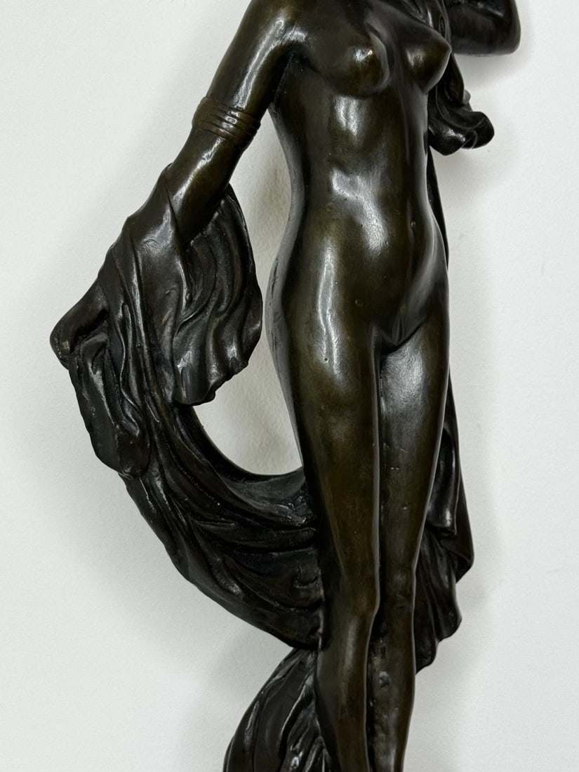 French Classical Bronze After Auguste Moreau Purity With Grace La Source c1900 - 16