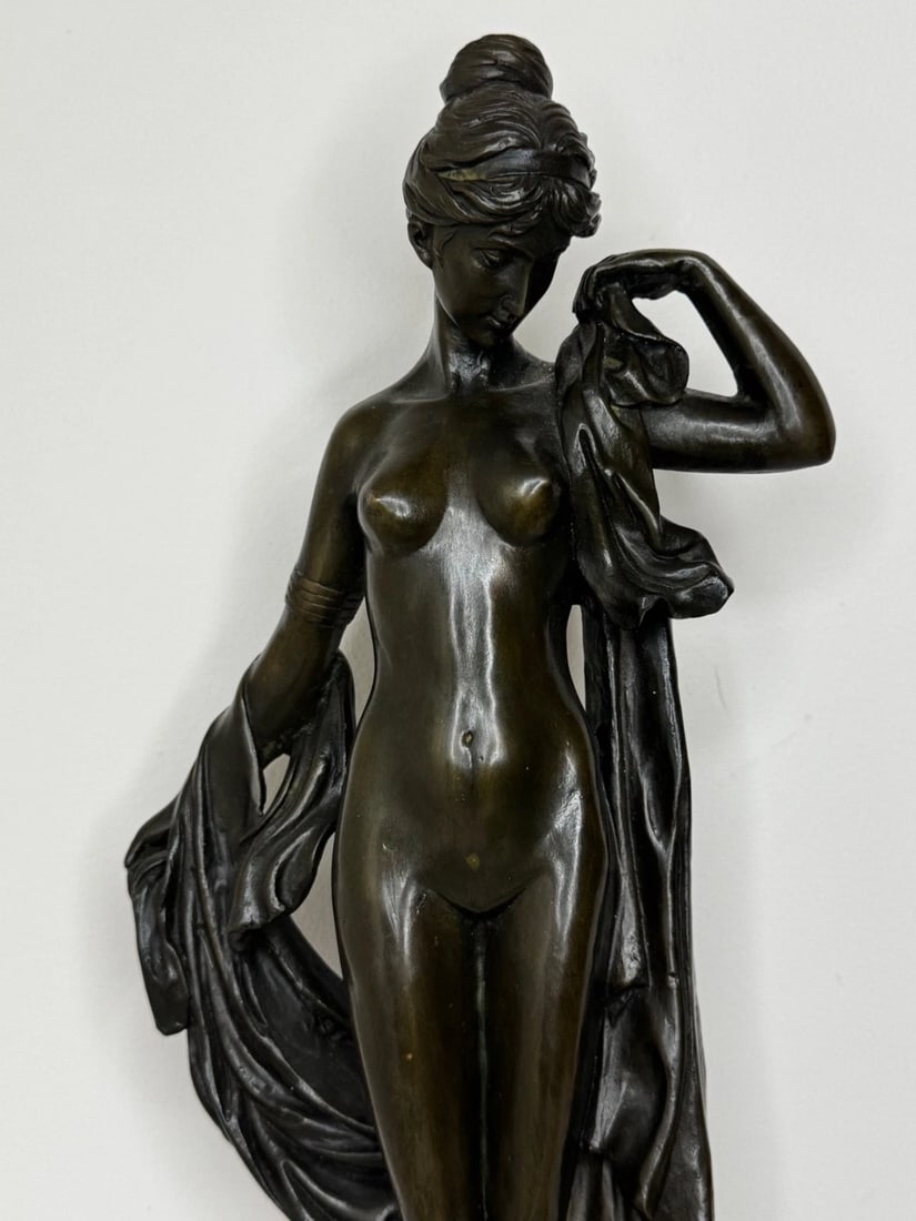 French Classical Bronze After Auguste Moreau Purity With Grace La Source c1900 - 3