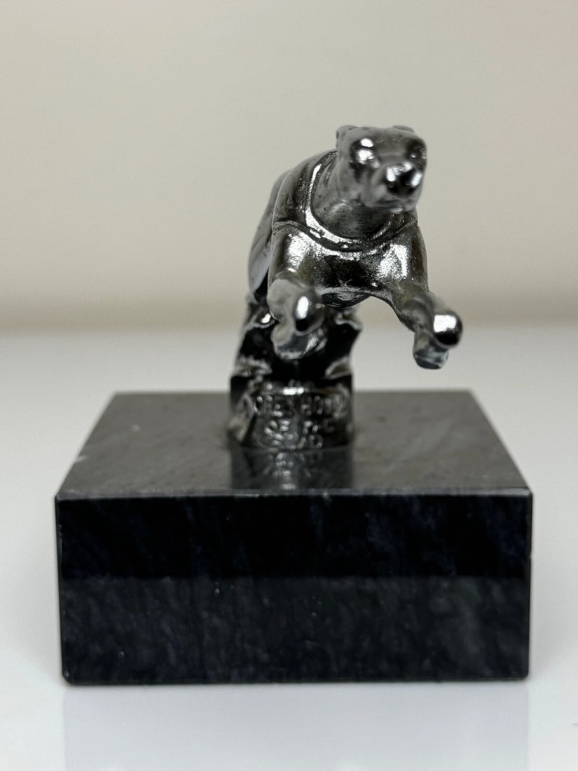 Louis Lejeune Chrome Plated 1930's Racing Greyhound Of The Road Classic Mascot - 5