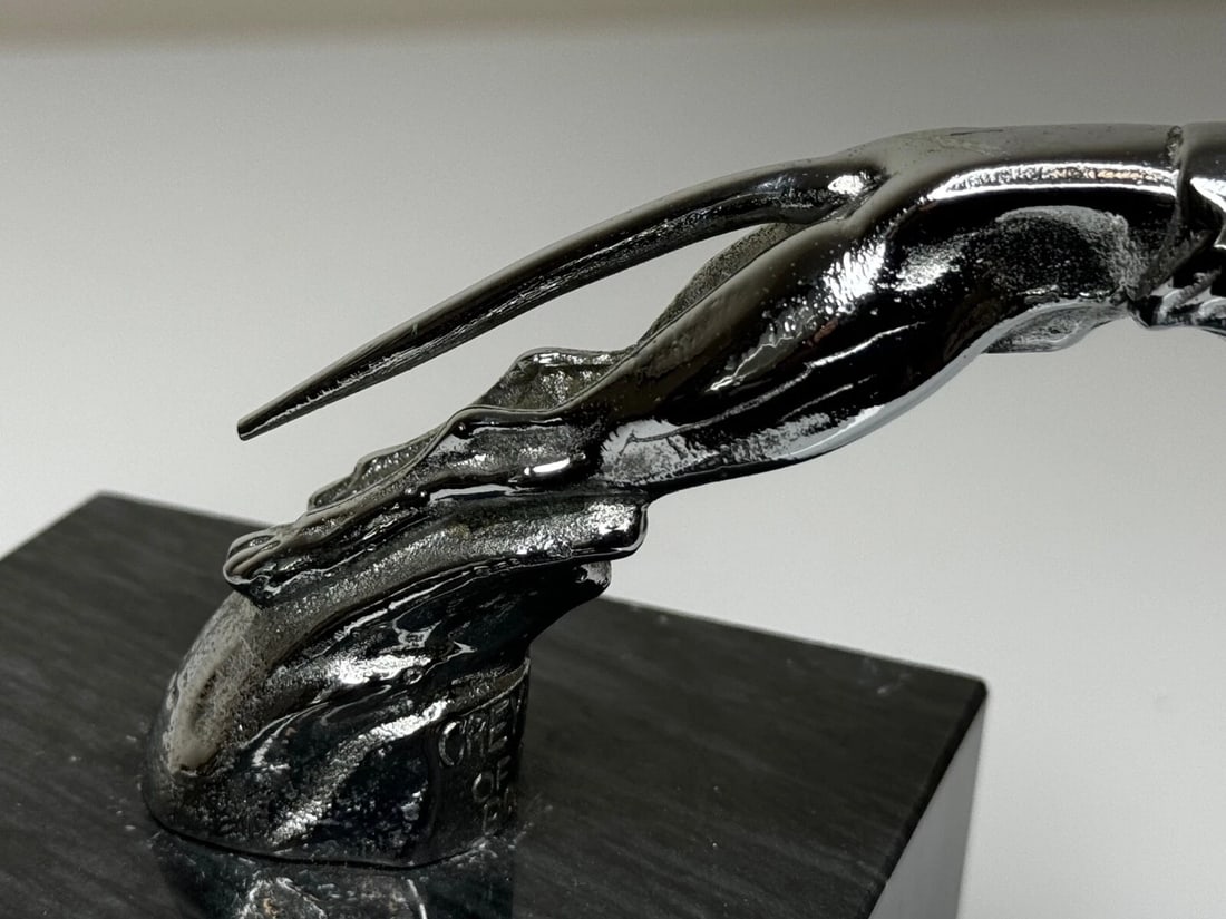 Louis Lejeune Chrome Plated 1930's Racing Greyhound Of The Road Classic Mascot - 8