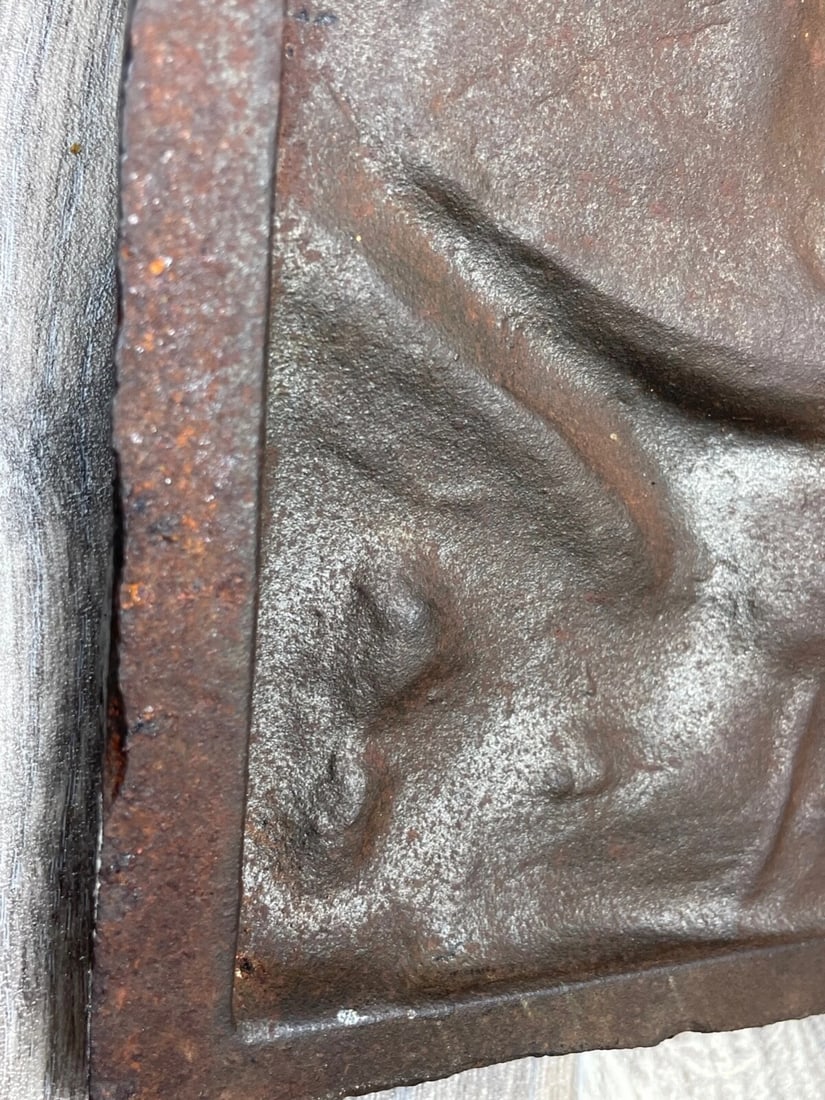 Antique English Fisherman Sea Captain Pipe Smoker Heavy Cast Iron Wall Plaque - 13