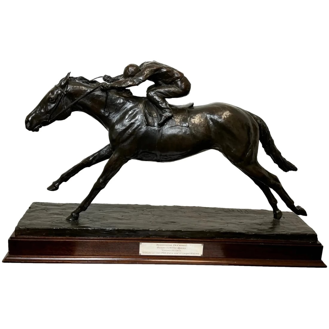 Bronze Race Horse Dunfermline Jockey Willie Carson Sculpture By Phillip Blacker (1 of 20)