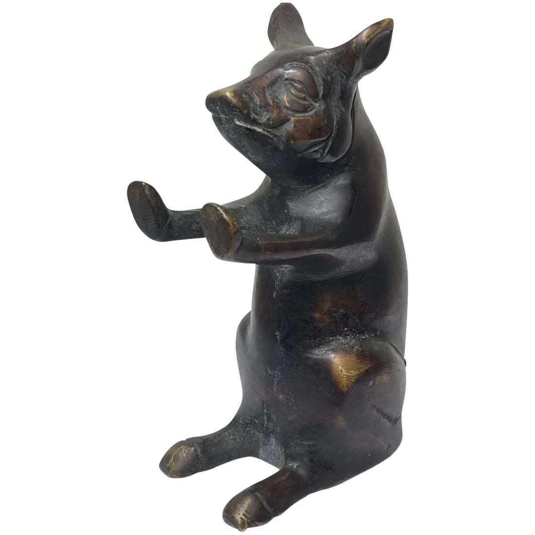 British Rare 19th Century Small Butchers Advertising Point Of Sale Pig Statue (1 of 20)