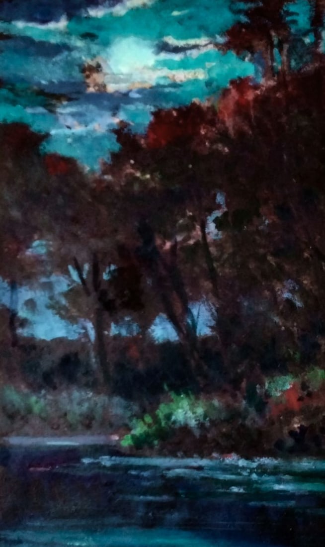 Oil painting Silence is deeper than darkness Vitaly Duhnevich - 2