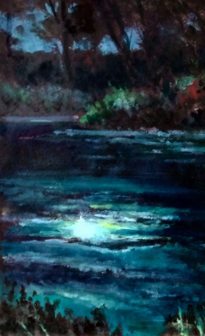 Oil painting Silence is deeper than darkness Vitaly Duhnevich - 4