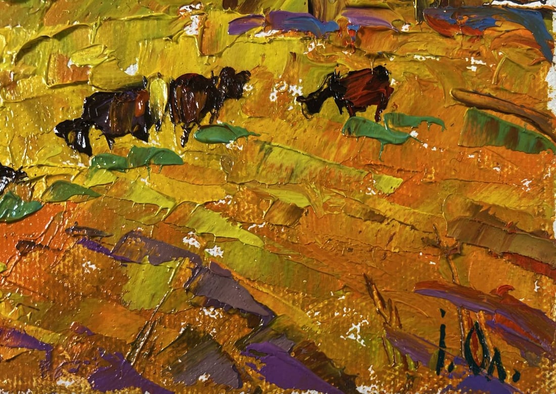 Oil painting Autumn and the last singing of birds Oleksiy Ivanyuk - 5