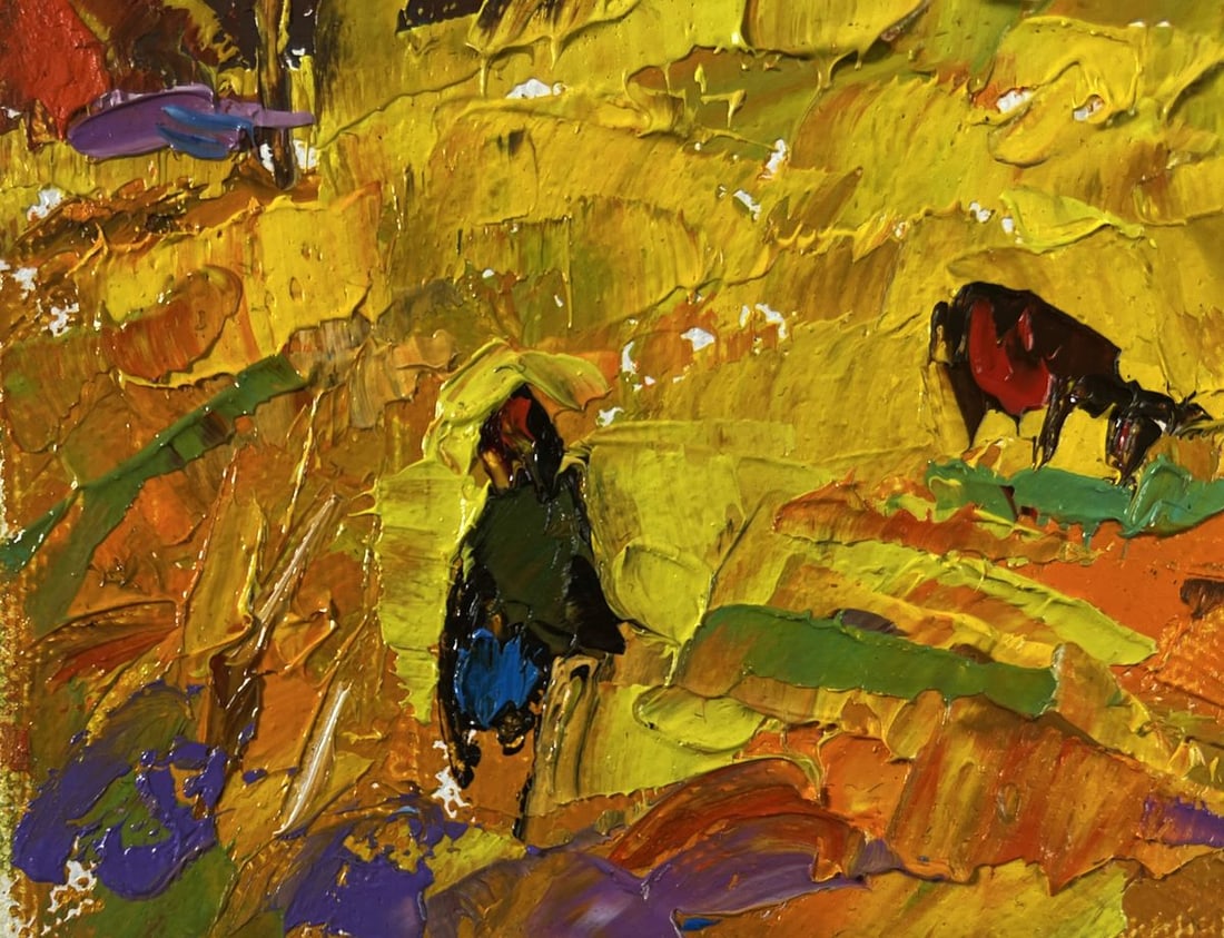 Oil painting Autumn and the last singing of birds Oleksiy Ivanyuk - 6
