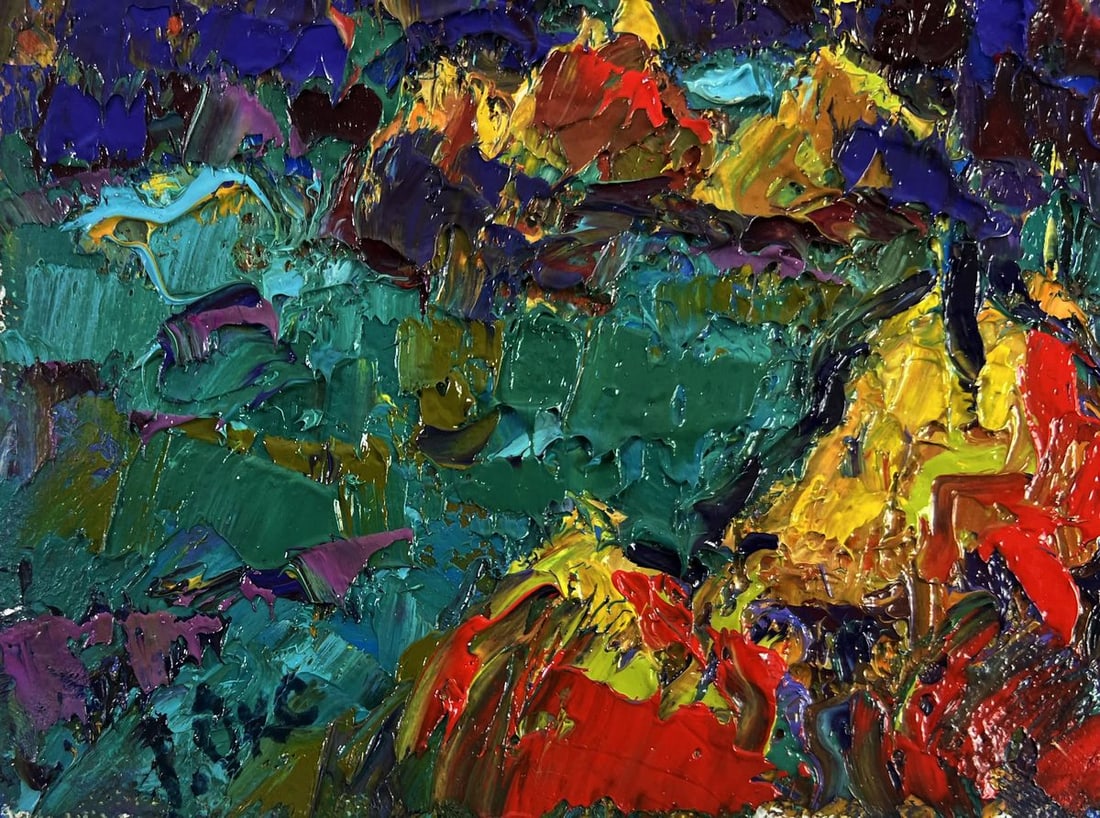 Oil painting Silence shining with a silver sky Oksana Ivanyuk - 6