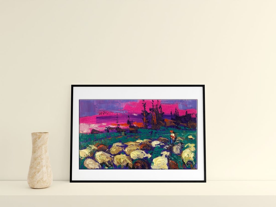 Oil painting On the meadow Kalenyuk Alex - 3