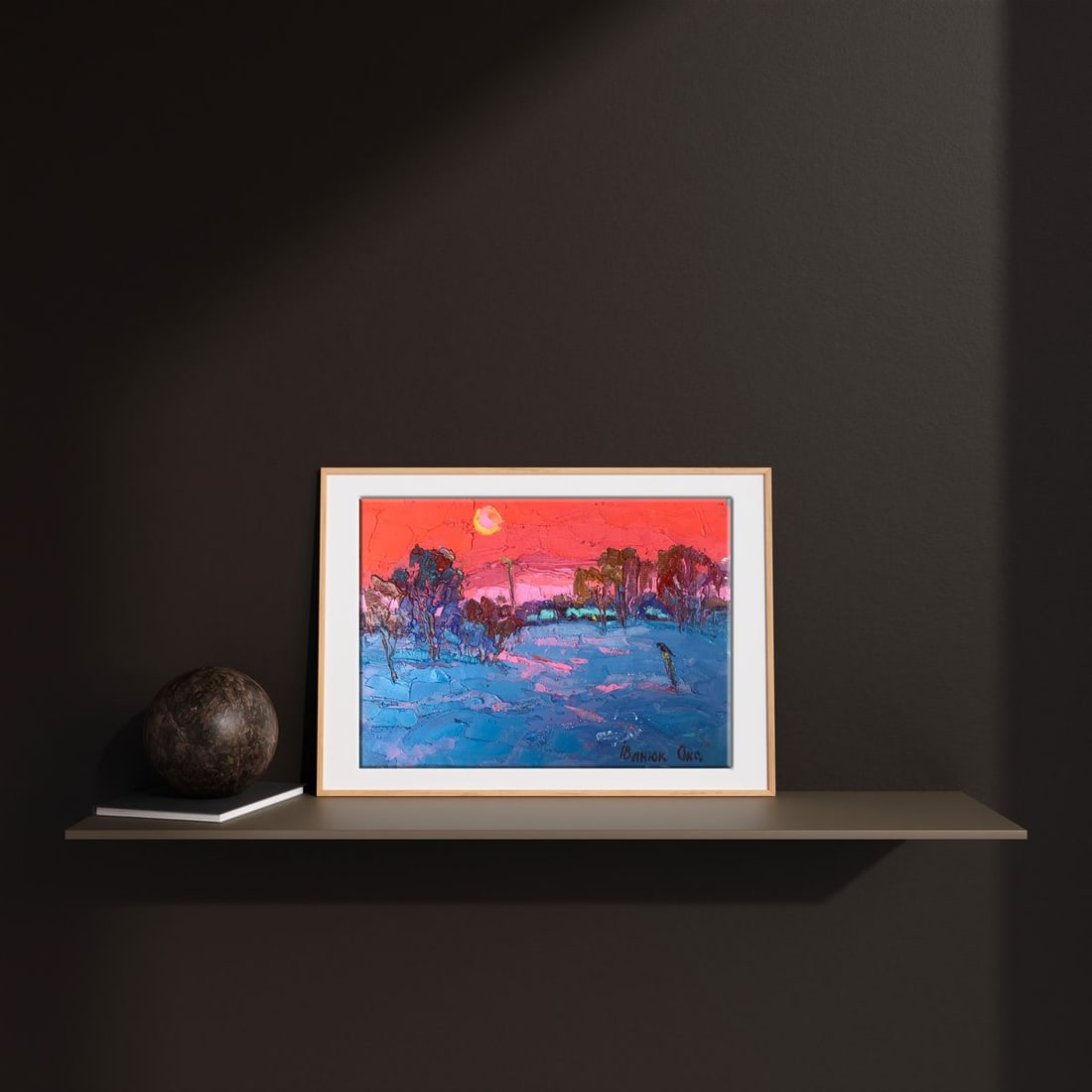Oil painting Frosty evening Oksana Kalenyuk - 3