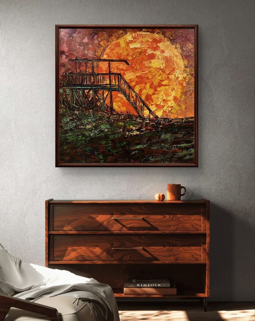 Oil painting Sunrise sunset Serhiy Kovalev - 3
