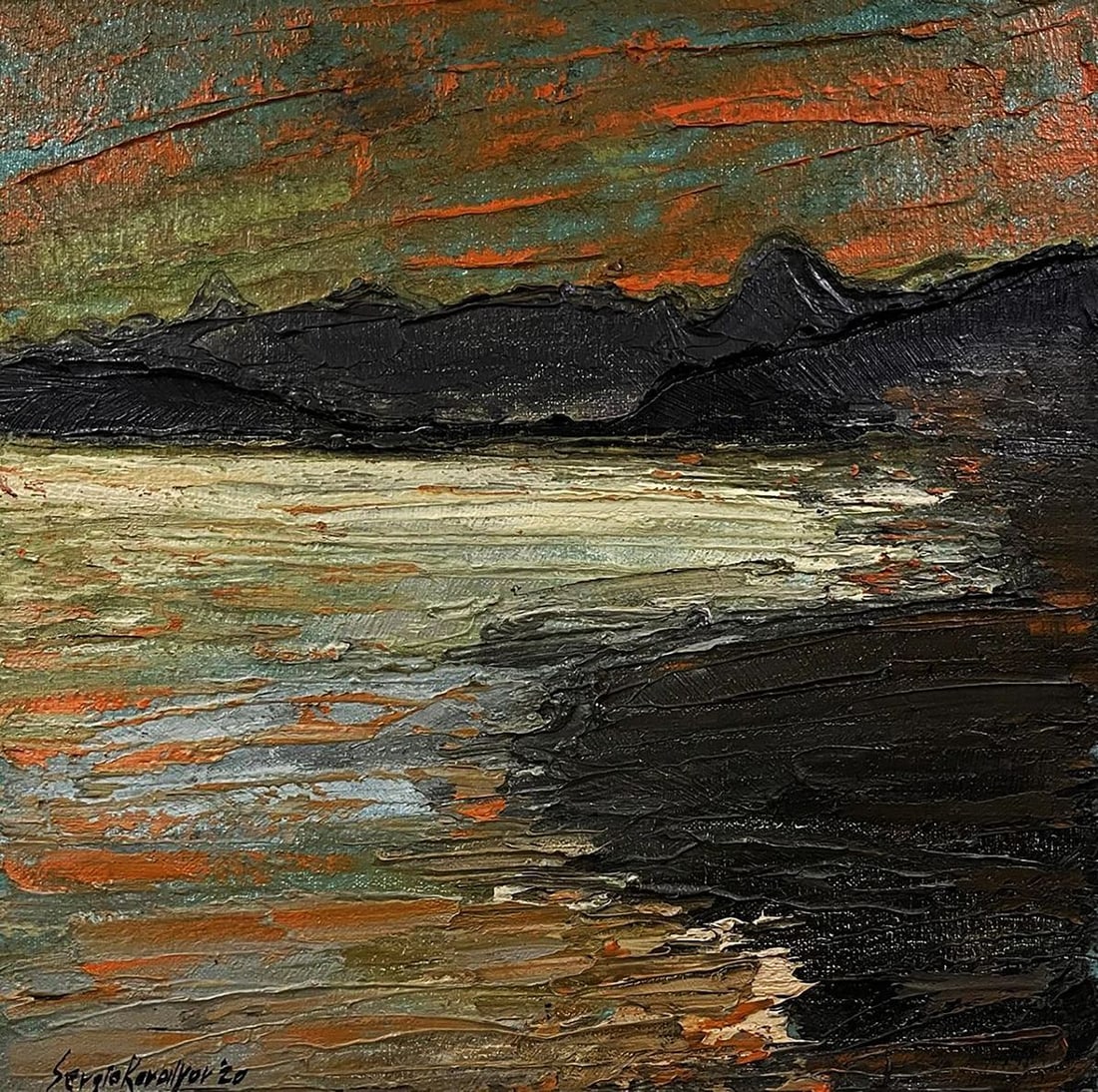 Oil painting On the Other Side Serhiy Kovalev: Title: Oil painting On the Other Side Serhiy Kovalev Description: Title: Oil painting On the Other Side Serhiy Kovalev Description: No.Galler 178*** ABOUT THIS PAINTING **** TITLE: "On the Other Side"