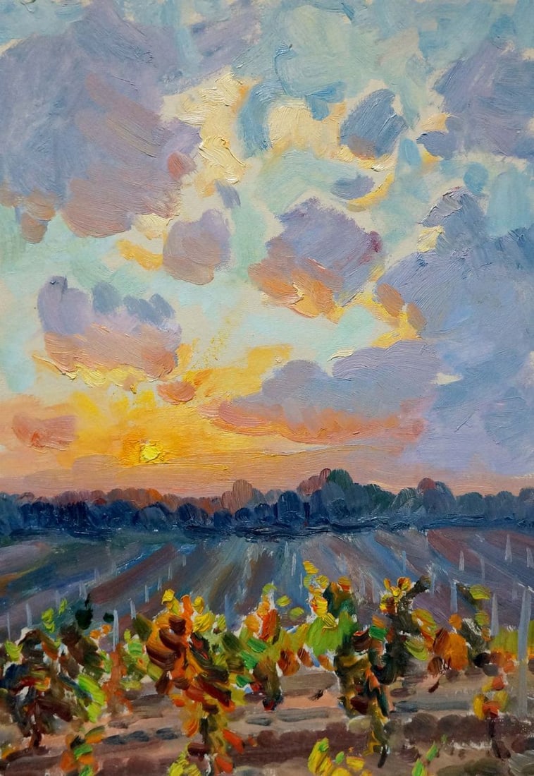 Oil painting Vineyards Kolomoitsev Petr Mikhailovich: Title: Oil painting Vineyards Kolomoitsev Petr Mikhailovich Description: Title: Oil painting Vineyards Kolomoitsev Petr Mikhailovich Description: No.Verns 683 *** ABOUT THIS PAINTING *** * TITLE: