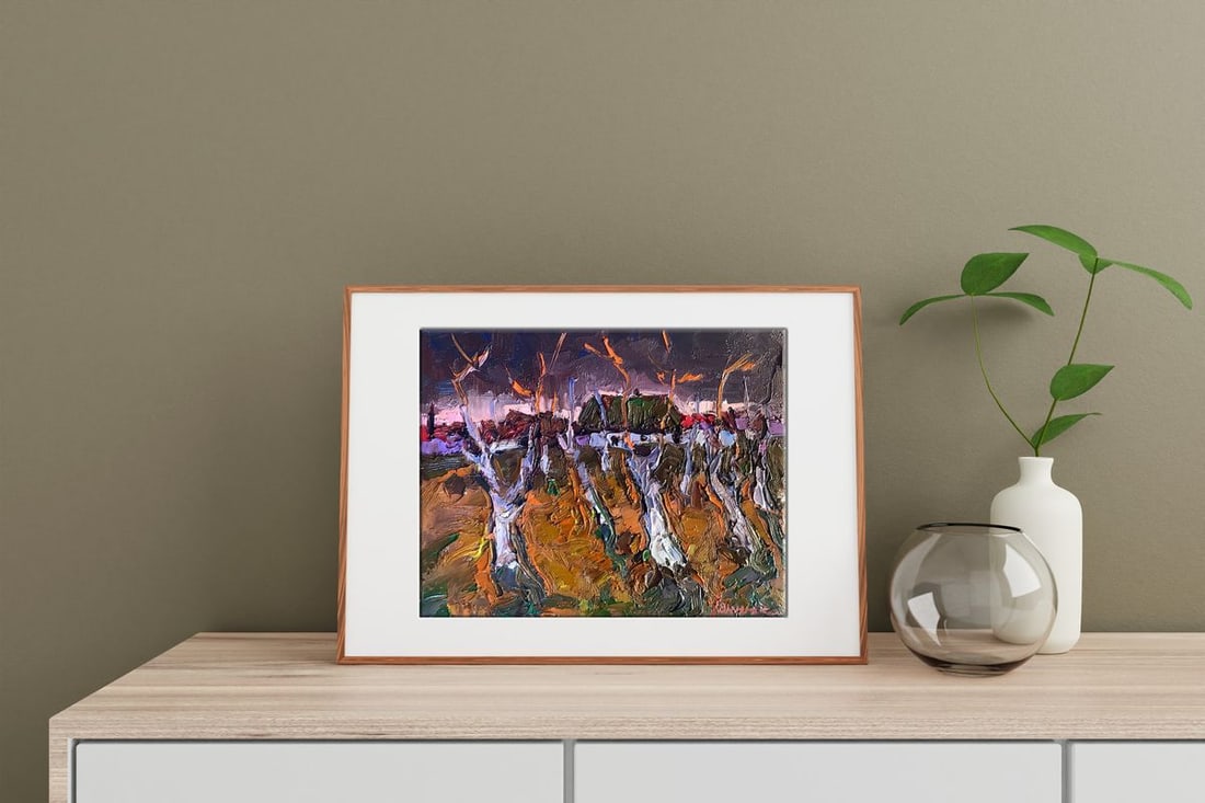 Oil painting Evening night Kalenyuk Oksana - 3