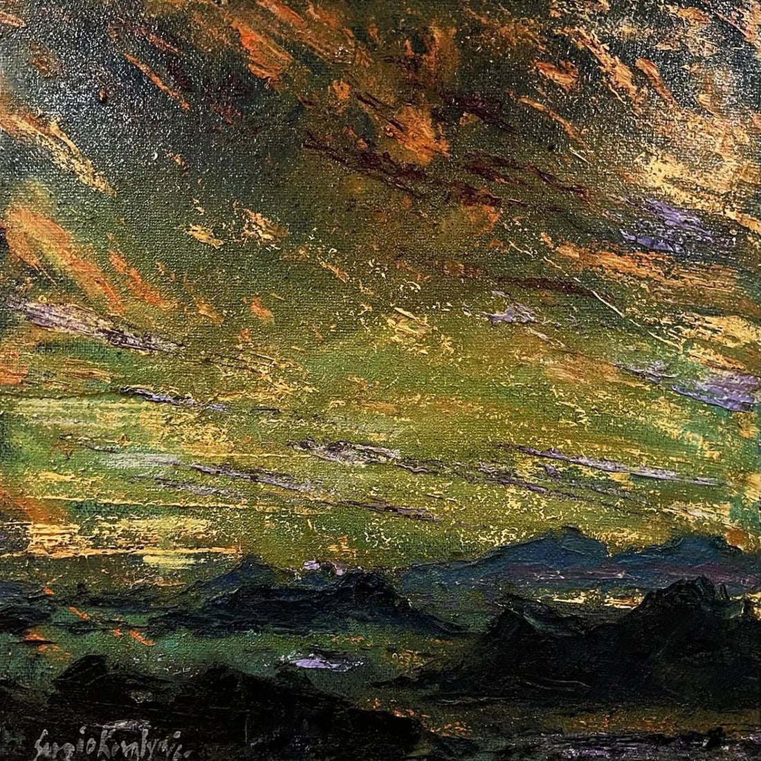 Oil painting Mountain plains Serhiy Kovalev: Title: Oil painting Mountain plains Serhiy Kovalev Description: Title: Oil painting Mountain plains Serhiy Kovalev Description: No.Galler 182*** ABOUT THIS PAINTING **** TITLE: "Mountain plains" - Fro
