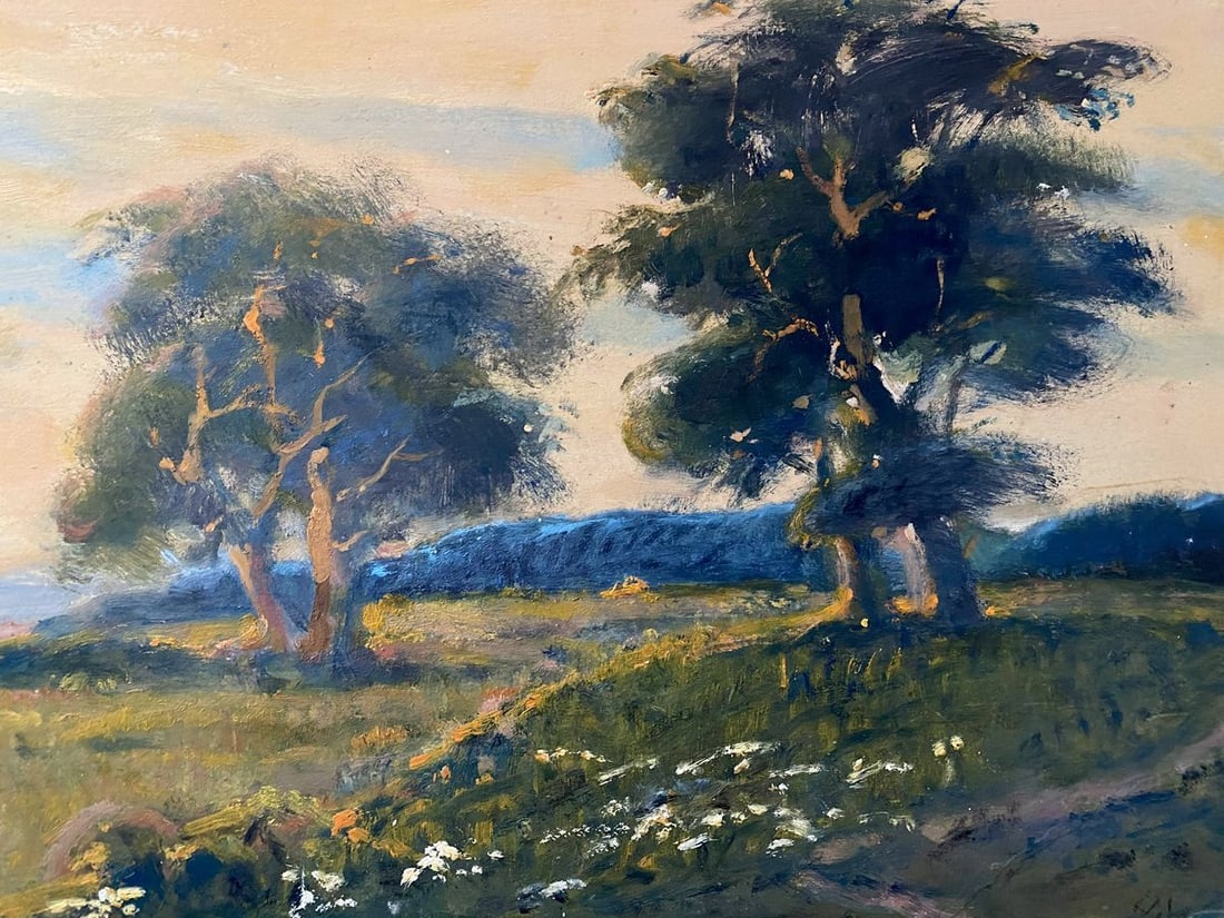 Oil painting Evening in the field Litvinov Oleg Arkad'yevich - 2