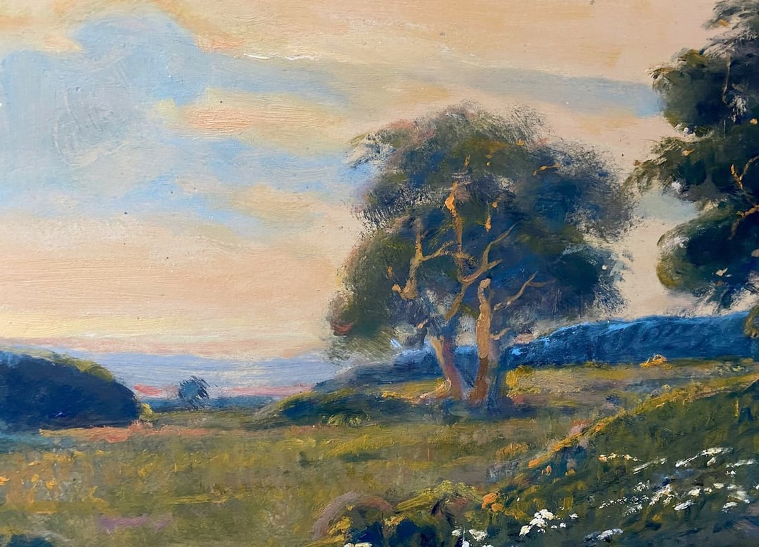 Oil painting Evening in the field Litvinov Oleg Arkad'yevich - 4
