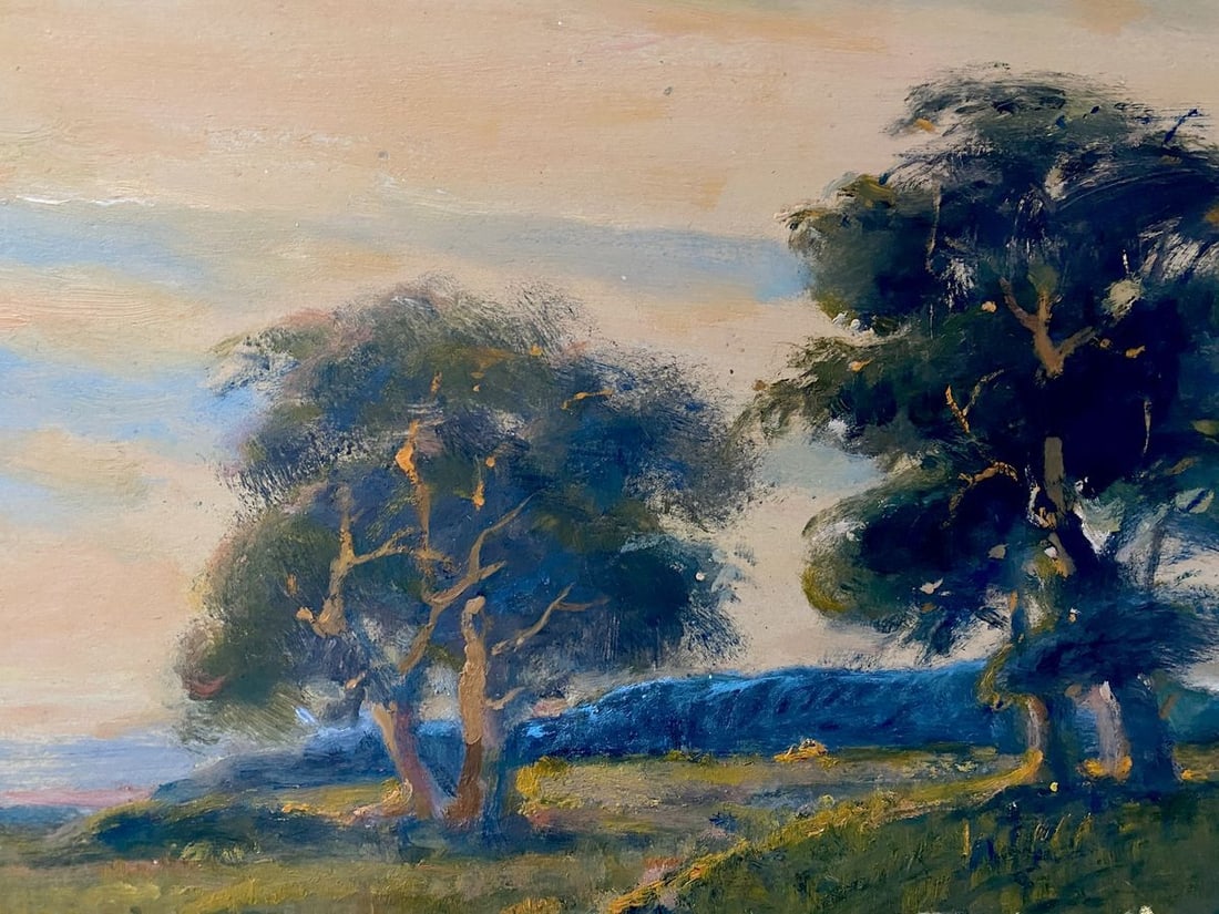 Oil painting Evening in the field Litvinov Oleg Arkad'yevich - 7