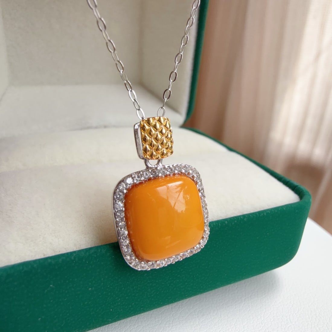 Natural Amber Pendant - 3
