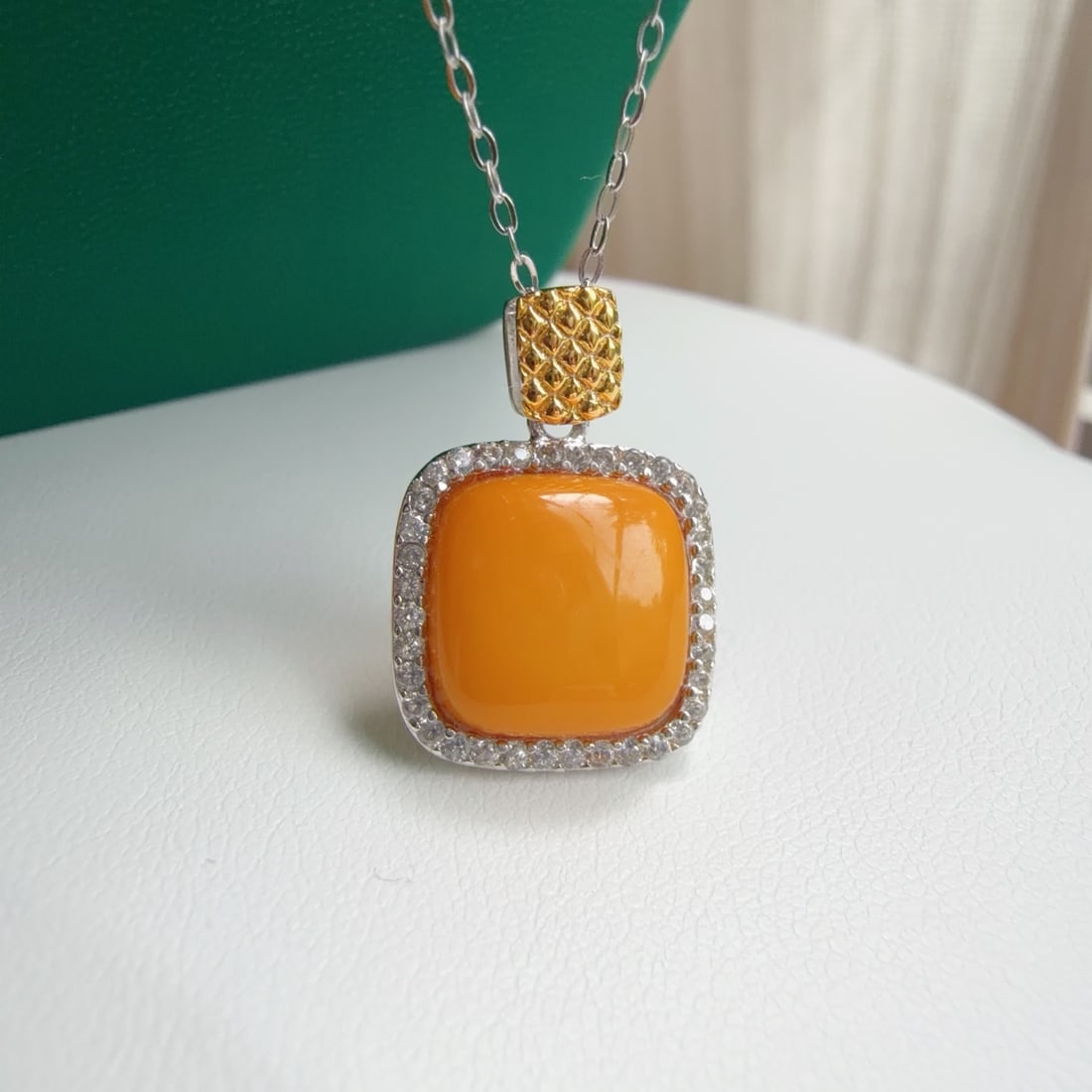 Natural Amber Pendant - 5