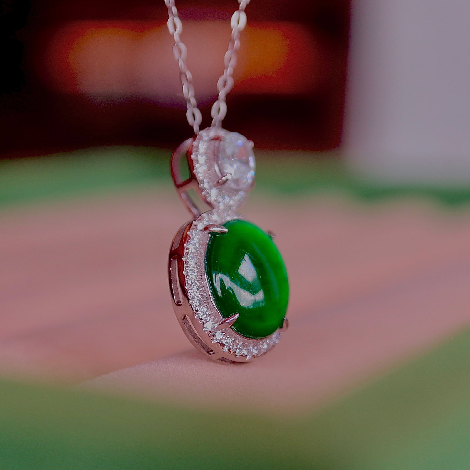 Natural jade pendant - 2
