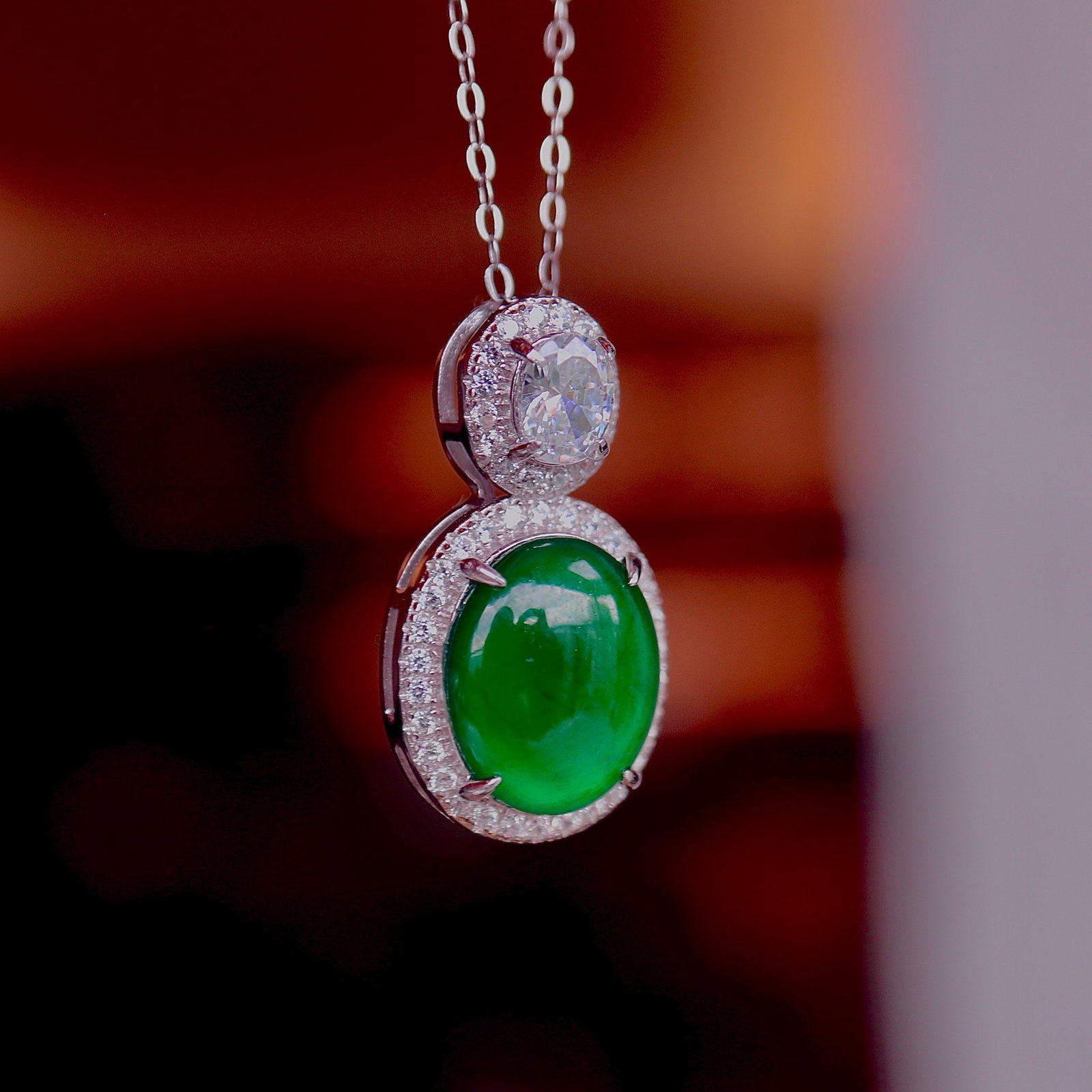 Natural jade pendant - 5