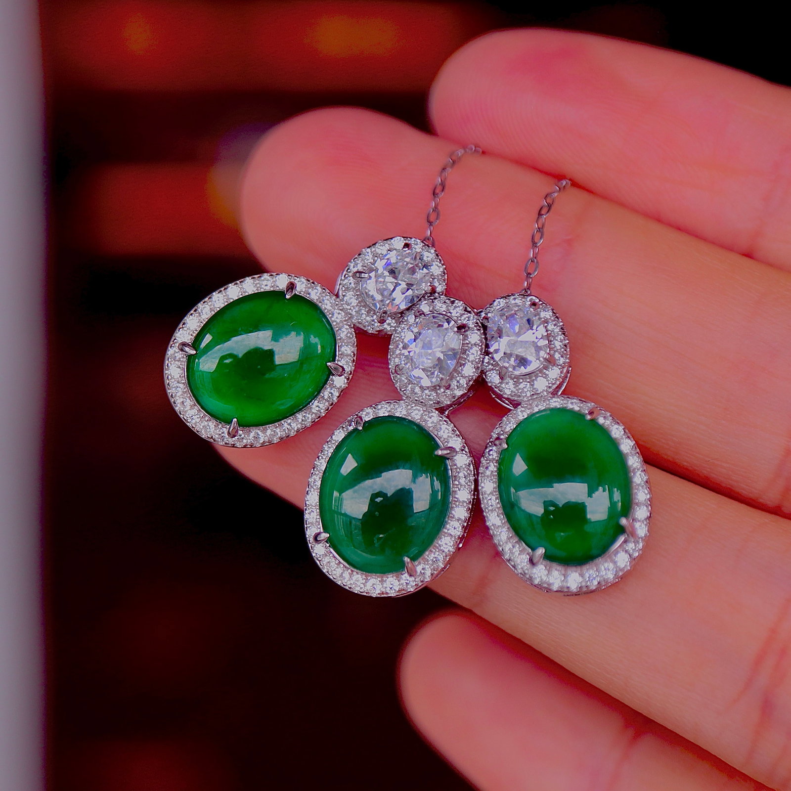 Natural jade pendant - 7