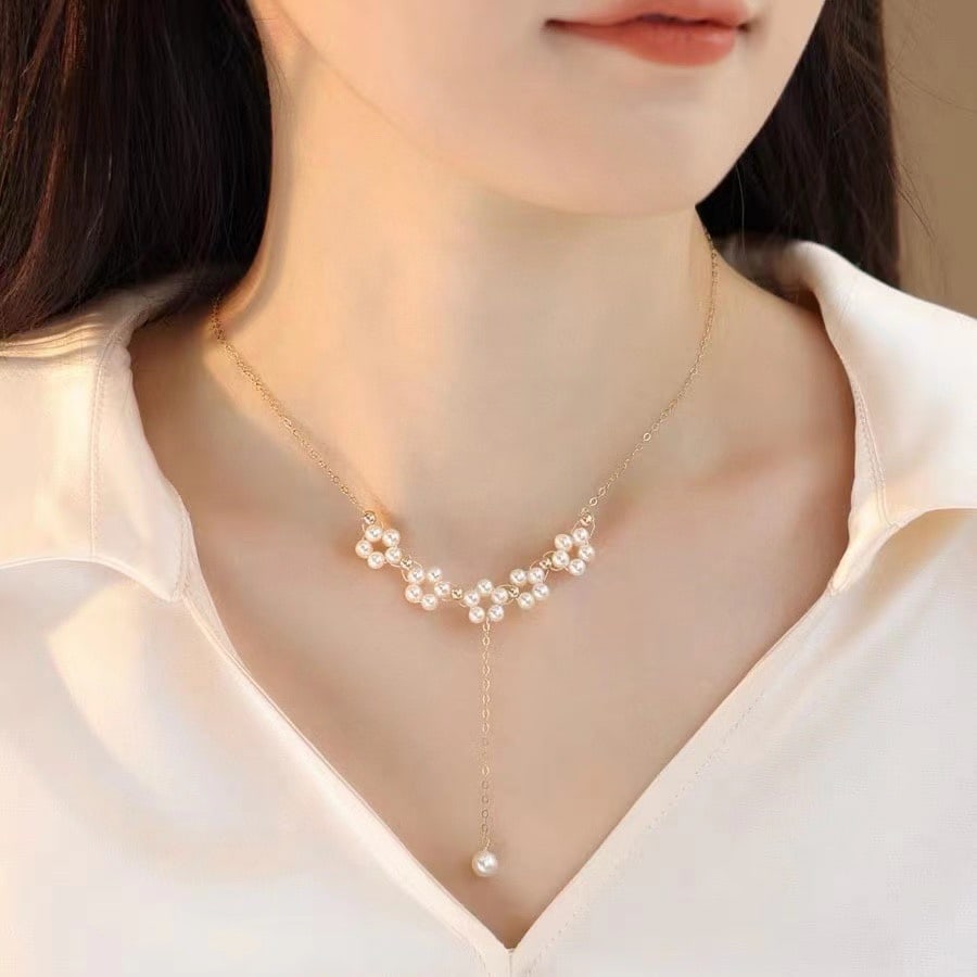 Natural Pearl Necklace - 5