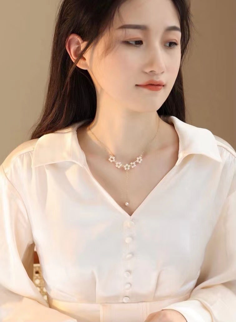 Natural Pearl Necklace - 6