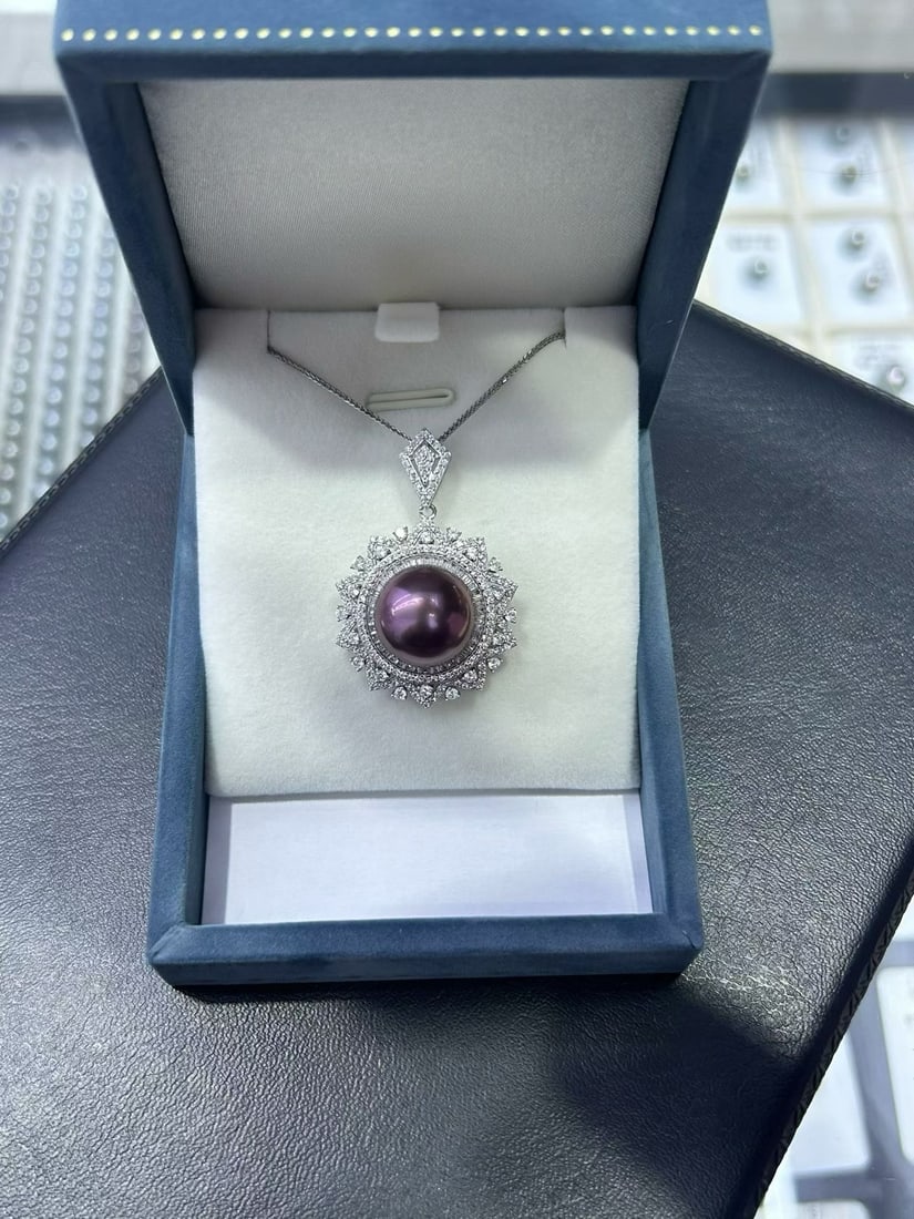 925 Silver Purple Gemstone Set - 8
