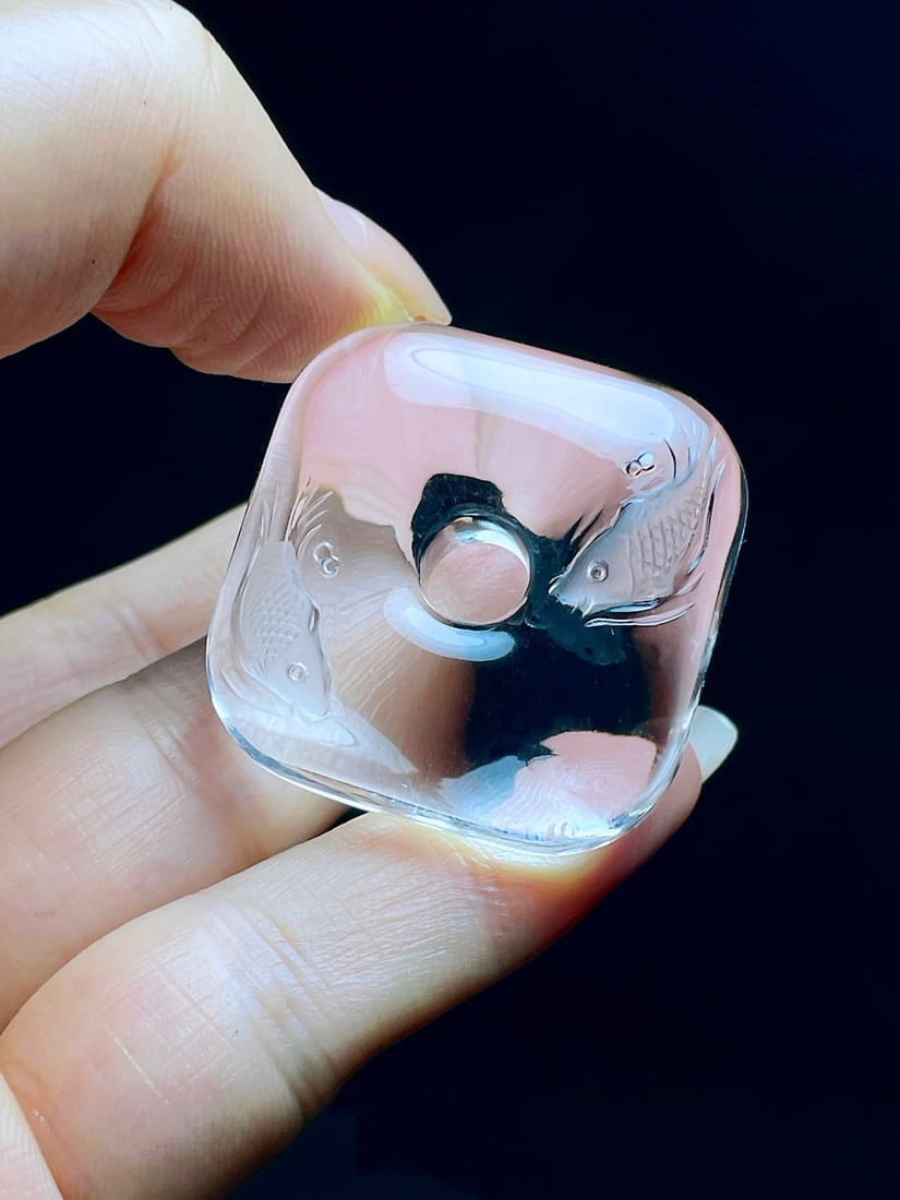 Natural White Crystal Pendant - 3