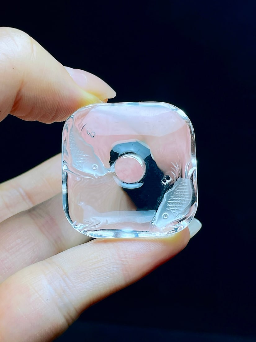 Natural White Crystal Pendant - 4