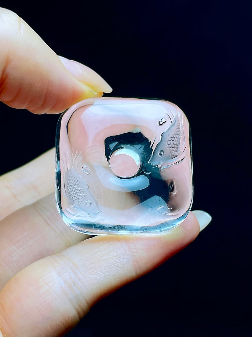 Natural White Crystal Pendant - 5