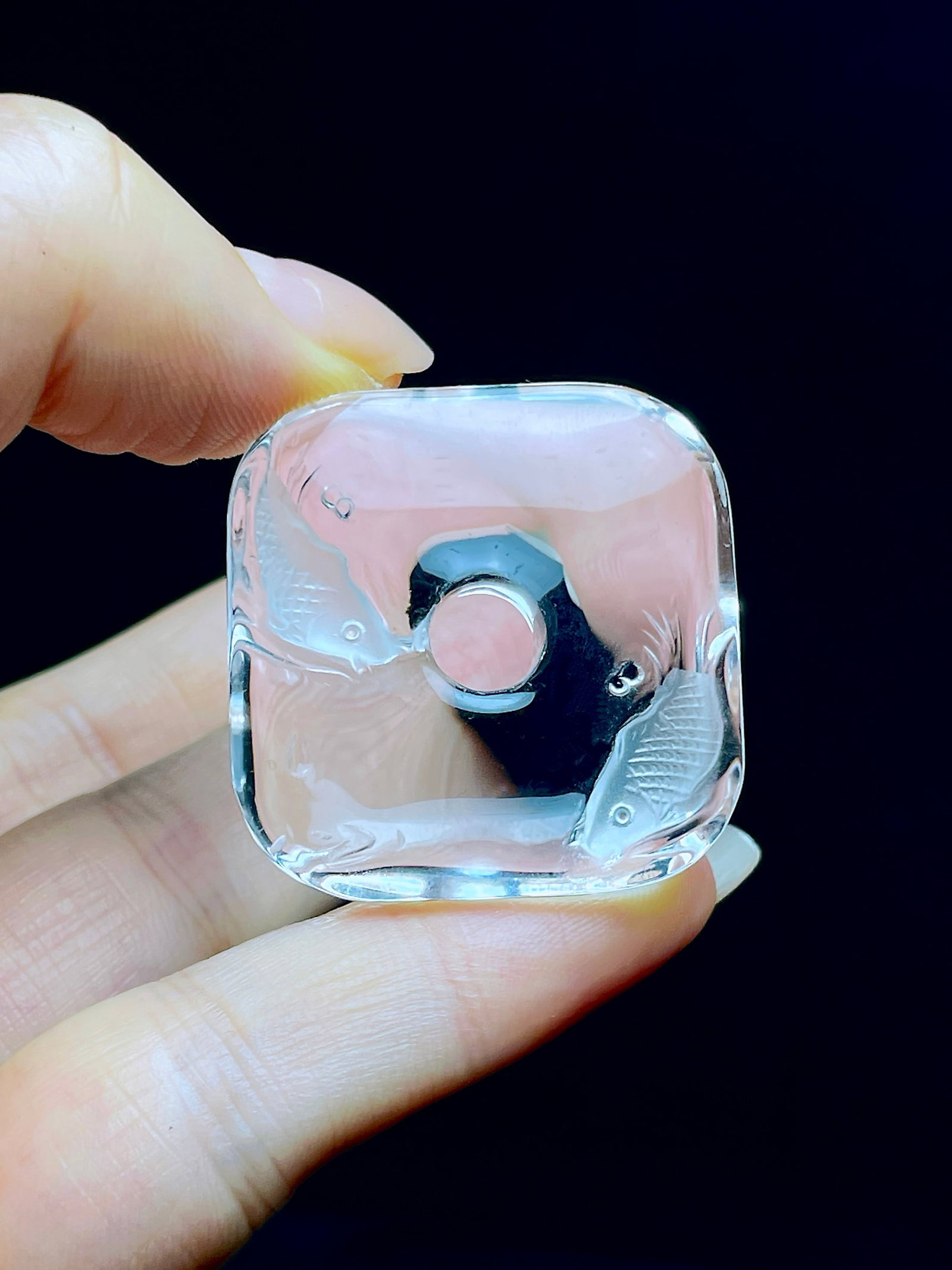Natural White Crystal Pendant - 7