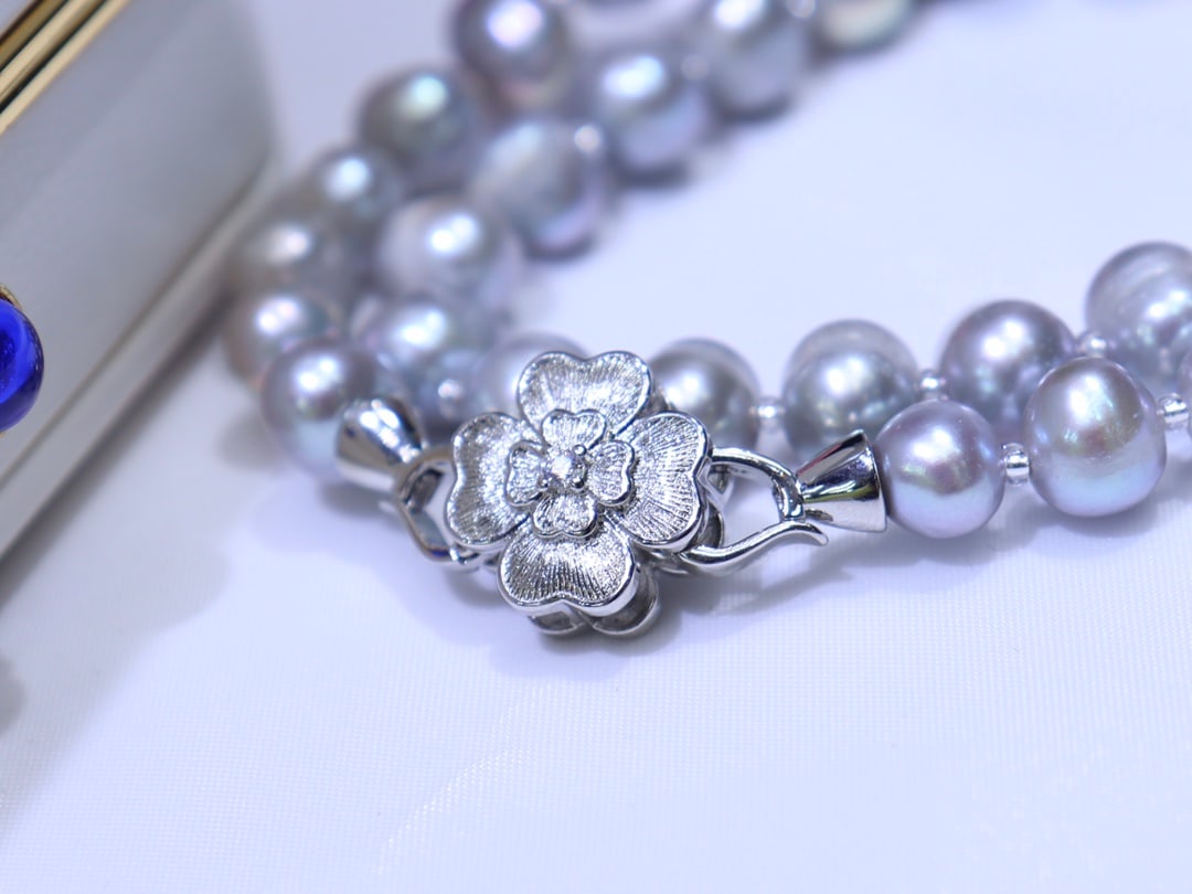 Gray Pearl Necklace - 3