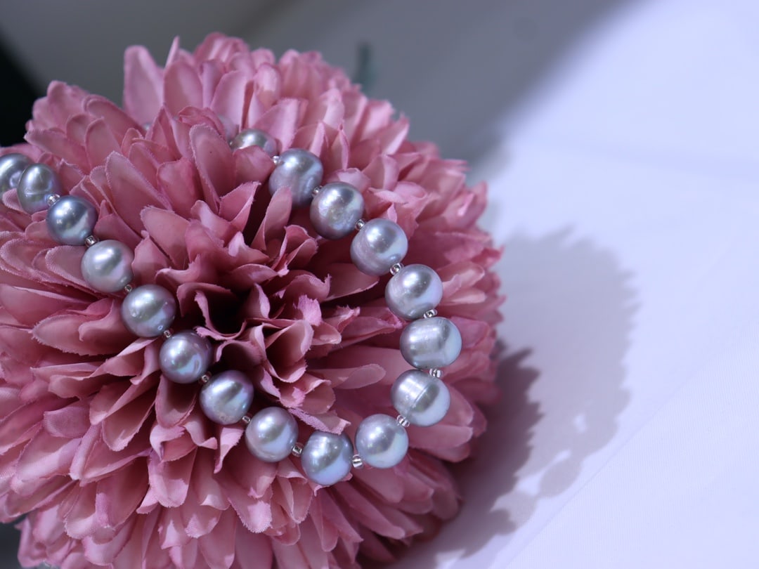 Gray Pearl Necklace - 5