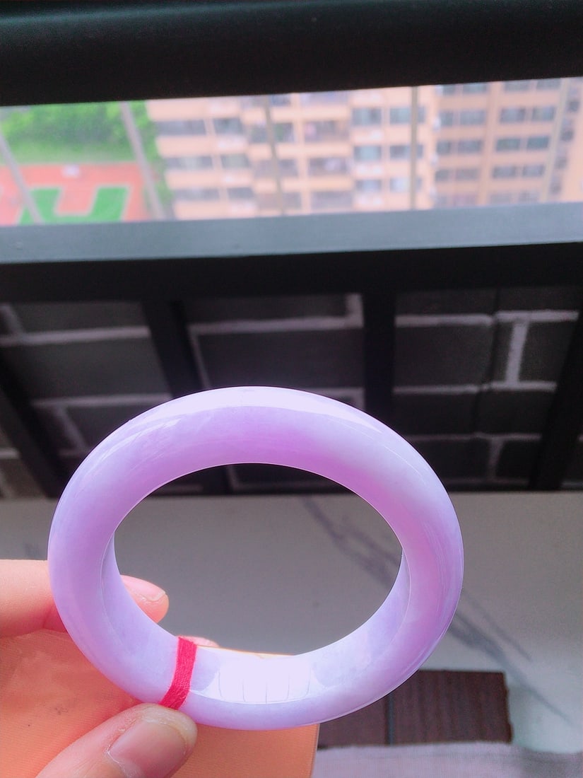 Violet Jadeite Bangle - 8