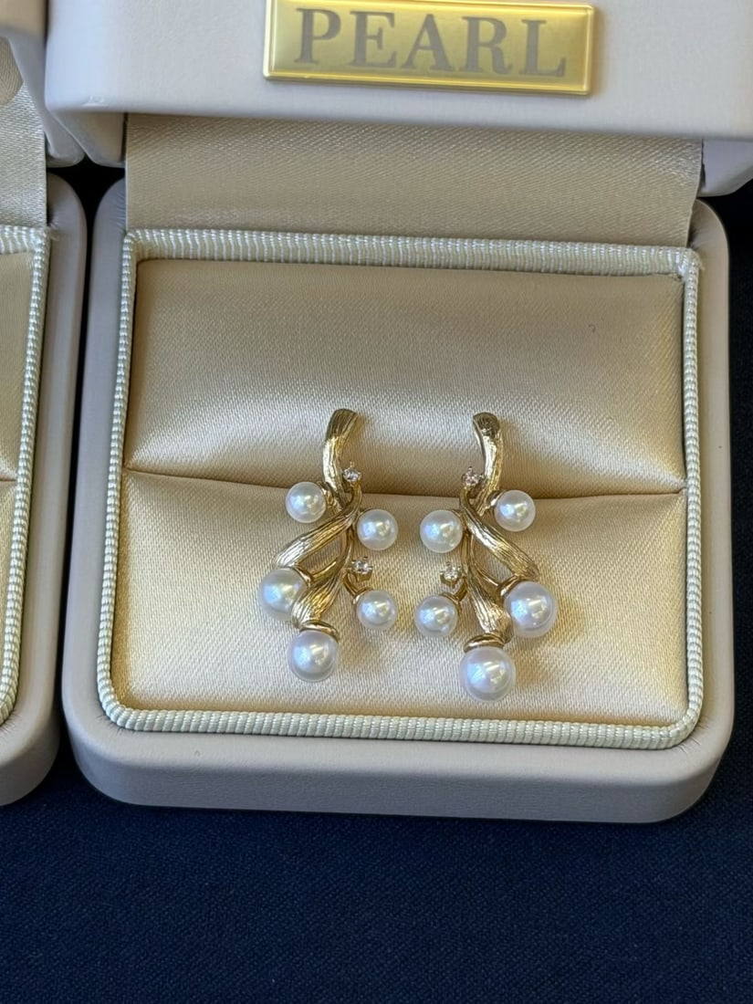 S925 Silver Freshwater Pearl Earrings - 2