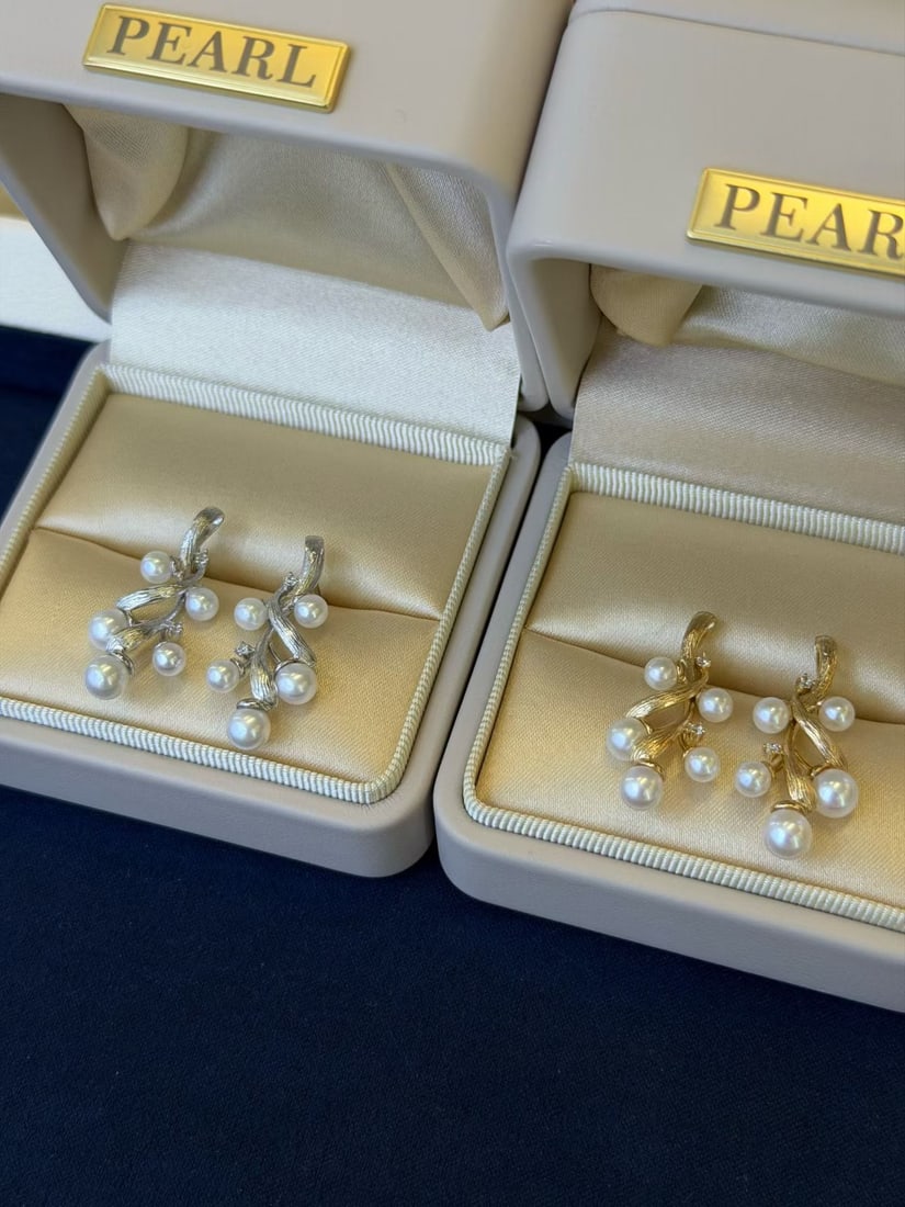 S925 Silver Freshwater Pearl Earrings - 3