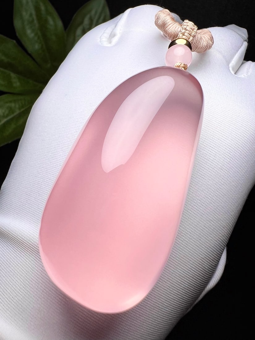 Natural Rose Quartz Pendant - 2