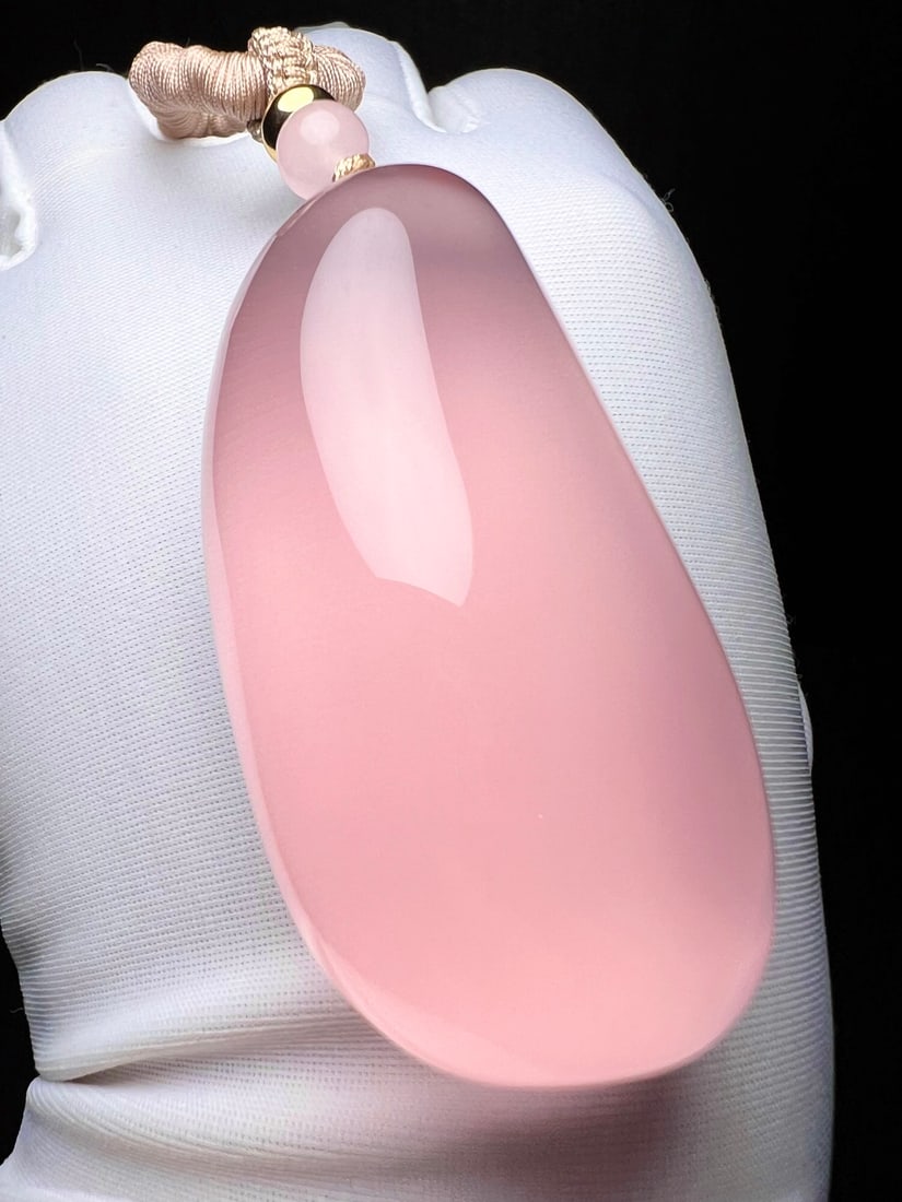Natural Rose Quartz Pendant - 3