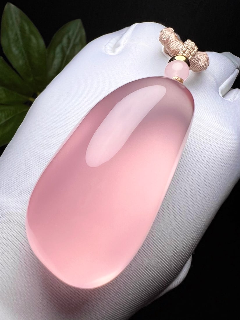 Natural Rose Quartz Pendant - 4